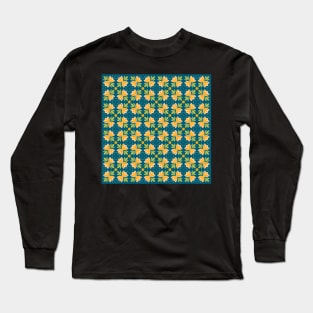 Spring flowers and leaves pattern, version 7 Long Sleeve T-Shirt